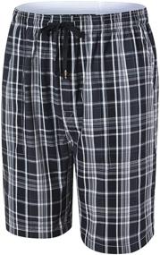 img 1 attached to 🩳 Comfortably Stylish: JINSHI Pajama Shorts Bottoms with Convenient Pockets