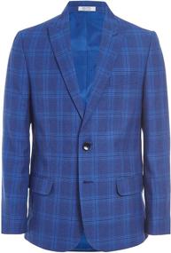 img 4 attached to 🧥 Patterned Blazer Jacket for Boys' Clothing by Calvin Klein