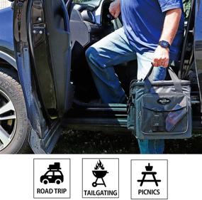 img 2 attached to 🧊 Koolatron D25 Hybrid Cooler Bag: Iceless, Portable 12V Cooling for Camping, Travel, Picnic, Boating - 24.5L / 26 Quart Capacity