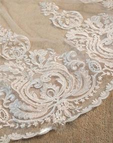 img 1 attached to 🏻 Women's Bridal Cathedral Chapel Applique Accessories for Weddings