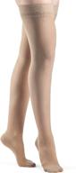 🧦 sigvaris women’s 780 closed toe thigh-highs with grip top - style sheer, 20-30mmhg logo