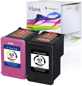 img 4 attached to 🖨️ V-Surink Remanufactured Ink Cartridge for HP 63 63XL Envy 4520 4516 Officejet 5255 5258 4655 4650 3830 3831 4655 Deskjet 2130 2132 1112 3630 3633 3634 Printer - (1 Black, 1 Color)