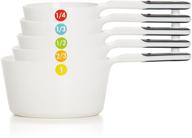 oxo good grips 6-piece plastic measuring cups - white, 1 ea for accurate and easy cooking measurements logo