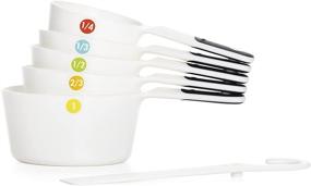 img 1 attached to OXO Good Grips 6-Piece Plastic Measuring Cups - White, 1 EA for Accurate and Easy Cooking Measurements