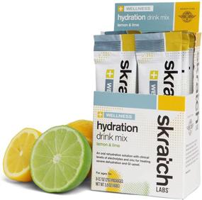 img 4 attached to SKRATCH LABS Wellness Hydration Drink Mix, Лимонно-лаймовый вкус (8 пакетов 🍋 одна порция), Раствор для оральной регидратации, Вегетарианский, Не содержит ГМО, Глютен, Молочные продукты, Кошер.