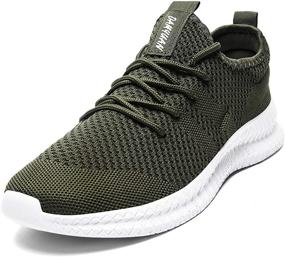 img 3 attached to FUJEAK Sneakers Lightweight Breathable Athletic Men's Shoes in Athletic