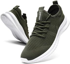 img 4 attached to FUJEAK Sneakers Lightweight Breathable Athletic Men's Shoes in Athletic