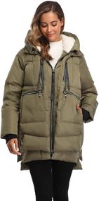 img 3 attached to Shanghai Bund Womens Thickened Jacket Women's Clothing and Coats, Jackets & Vests
