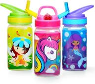 🥤 bpa-free 15oz kids water drinking bottle - home tune: wide mouth, chug lid, flip sip cap, easy open, lightweight, leak-proof water bottle with cute design for girls & boys - 3 pack логотип