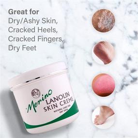 img 2 attached to 🧴 Luxurious Dry Skin Lanolin Cream - Heal Cracked Heels, Elbows, and Hands with our Large Jar (500g/17.63 oz)