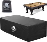 🎱 clawscover 9ft billiard pool table cover: waterproof, all-season protection for indoor/outdoor use - 420d polyester cloth snooker patio furniture table covers | 113l x 62w x 32h in логотип