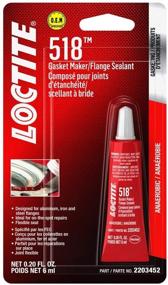 img 1 attached to Loctite 518 Gasket Maker & Flange Sealant: Anaerobic, Red, Automotive, 6mL Tube