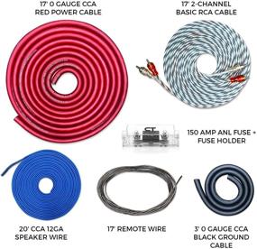 img 1 attached to Улучшите звук в вашем автомобиле с помощью комплекта для установки усилителя CT Sounds 0 Gauge CCA Complete Amp Wiring Install Kit, AMPKIT-0GA-REF.