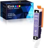 e-z ink (tm) cli-281xxl cli 281 xxl compatible replacement ink cartridge for canon pixma ts8120 ts9120 (1 pack, photo blue) logo