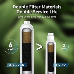 img 3 attached to 🚰 AQUA CREST Extra Large RV Inline Water Filter: Lead, Chlorine, Bad Taste & Sediment Reduction for RVs and Marines - Drinking & Washing Filter with Stainless Hose Protector