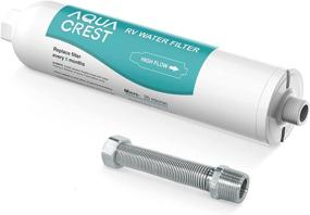 img 4 attached to 🚰 AQUA CREST Extra Large RV Inline Water Filter: Lead, Chlorine, Bad Taste & Sediment Reduction for RVs and Marines - Drinking & Washing Filter with Stainless Hose Protector