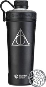 img 4 attached to 🧪 BlenderBottle Harry Potter Radian Shaker Cup: Insulated Stainless Steel Water Bottle - Deathly Hallows Edition (26oz) with Wire Whisk