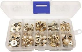 img 2 attached to 🧵 Chris.W 100Pcs Sew in Faux Pearl Buttons with Shank for Sewing Crafts - White and Gold Collection, 10 Elegant Designs and Storage Box Included