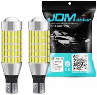 🔦 jdm astar 2000 lumens 360-degree shine led bulbs for backup reverse lights, xenon white - enhanced visibility with 921, 912 90-ex chipsets logo