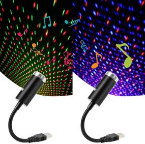 img 4 attached to 🌟 Aevdor USB Star Light 2-Pack: 3 Colors, 9 Lighting Effects - Ideal for Bedroom, Car, Party, Ceiling & More!