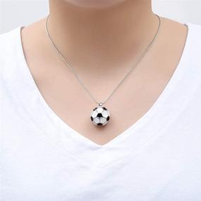 img 2 attached to Zeqingjw Cremation Necklace Stainless Football