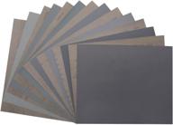 9x11 inch wet dry sandpaper variety pack - 400/600/800/1000/1500/2000/2500 grit assortment for automotive sanding, wood furniture finishing - 14 pcs (2 pcs per grit) логотип