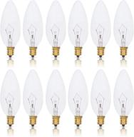 🔥 simba lighting candelabra torpedo clear b10 ctc 60w e12 base (12 pack) – decorative incandescent bulbs 120v for chandeliers, ceiling fans, pendants, sconces, dimmable, warm white 2700k logo