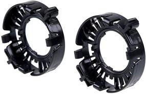 img 1 attached to 🔌 O-NEX 2x HID Xenon Bulb Adapter Headlight Retainers Clip Ring Holders Compatible for Mercedes-Benz BMW Audi Buick Cadillac Lincoln Jaguar