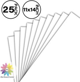 img 3 attached to 🖼️ Mat Board Center - Pack of 25, 11x14 White Backing Boards - 4-ply Thickness - Ideal for Pictures, Photos, Framing Support - Perfect for DIY Projects, Art, Prints