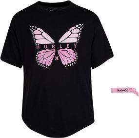 img 3 attached to 👚 Hurley Girls' Box Graphic T-Shirt