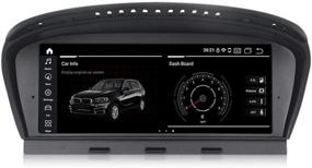 img 4 attached to 🚗 8,8-дюймовый IPS сенсорный экран Android 10,0 GPS навигатор с системой iDrive для BMW 3-й серии 5-й серии E90 E60 CIC, 8-ядерный, 4 ГБ ОЗУ, 64 ГБ ПЗУ