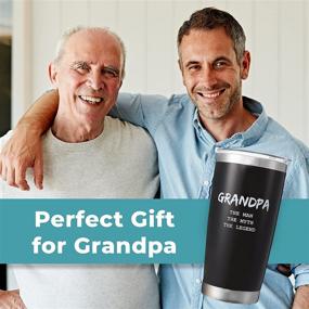 img 3 attached to 👴 20oz KEDRIAN Grandpa Tumbler - Excellent Grandpa Gifts, Birthday & Christmas Gift for Grandfather, Best Grandpa Mug