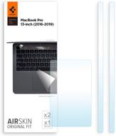 spigen airskin защита для touchbar/trackpad: максимальная защита для macbook pro 13 дюймов (2019/2018/2017/2016) логотип