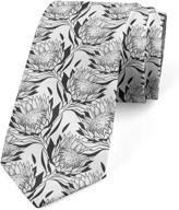 👔 stylish ambesonne necktie with foliage illustration in vibrant vermilion logo