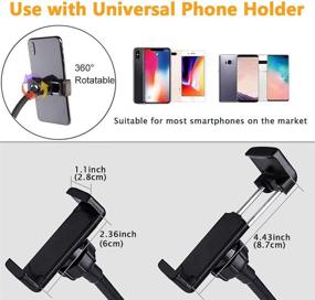 img 2 attached to 💄 Makeup Video Conference Webcam Light Stand with Selfie Ring Light, Webcam Mount, and Phone Holder | Compatible with Logitech Webcams C270, C925e, C922x, C930e, C922, C930, C920, C615, Brio 4K