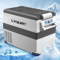 lvyuan 12v portable car freezer - 48 quart (45l) for vehicle, truck, rv, boat - mini fridge freezer for travel, fishing, camping -4°f to 68°f logo