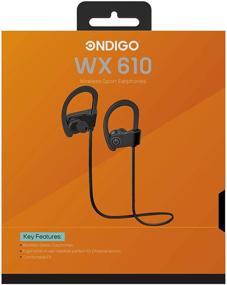 img 3 attached to 🎧 Беспроводные Bluetooth наушники Ondigo WX610 - Водонепроницаемые, влагозащищенные спортивные наушники с микрофоном, шумоподавляющей гарнитурой - Серебристый/Черный