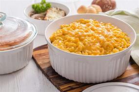img 2 attached to CorningWare French White 12-Piece Ceramic Bakeware Set: Round and Oval Delights