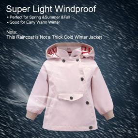 img 2 attached to ACESTAR Waterproof Windbreaker Rain Jacket Coat - Windproof Raincoat for Spring and Fall