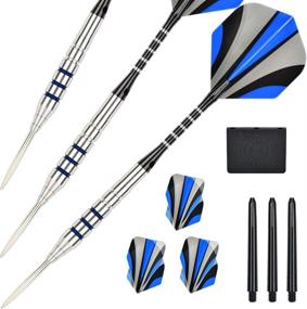 img 2 attached to Enhance Your Accuracy with LinkVisions 90% Tungsten Professional Steel Tip Darts Set - Point Protector 22g/24g