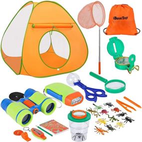 img 4 attached to 🏕️ Kids Camping Tent Set by IBaseToy