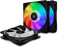 🌈 deepcool cf120 3 в 1 адресуемые rgb-вентиляторы 120 мм pwm с возможностью синхронизации для 5v add rgb разъема с 3 контактами, совместимые с другими устройствами add-rgb; включает в себя кабельный контроллер логотип