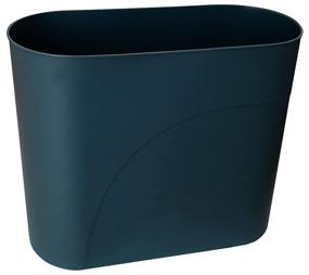 img 4 attached to HMQCI Plastic Rectangular Small Trash Can Wastebasket 3-Gallon (Navy) – Convenient Garbage Container Bin for Any Space