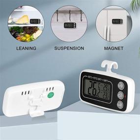 img 1 attached to 🌡️ Enhanced Refrigerator/Freezer Thermometer with Temperature Memory for Efficient Monitoring