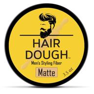 💇 глина для мужчин для стайлинга волос hair dough: матовая отделка, паста для укладки волос с прической "квифф", долговременная крепость без блеска. логотип