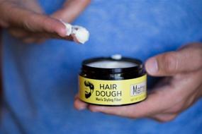 img 2 attached to 💇 Hair Dough Men's Styling Clay: Matte Finish Hair Wax Paste for Quiff, Long-lasting Strong Hold with No Shine