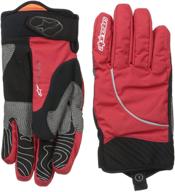 🧤 alpinestars nimbus glove black white: stylish men's accessories for gloves & mittens logo