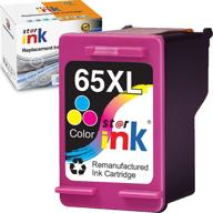 🖨️ st@r ink remanufactured ink cartridge replacement for hp 65xl 65 xl color - compatible with deskjet 3723 3758 2652 2624 3755 2655 3720 3722 3752, envy 5055 5052 5058 & 100 120 125 printer - 1 pack logo