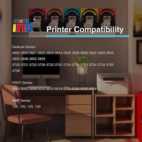 img 3 attached to 🖨️ St@r ink Remanufactured Ink Cartridge Replacement for HP 65XL 65 XL Color - Compatible with DeskJet 3723 3758 2652 2624 3755 2655 3720 3722 3752, Envy 5055 5052 5058 & 100 120 125 Printer - 1 Pack