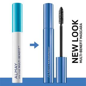 img 2 attached to Almay Multi-Benefit Mascara - Blackest Black, 0.24 💃 fl. oz.: Enhancing Lashes with Optimal Volume and Length!